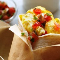 Microwaved Egg & Cheese Burrito
